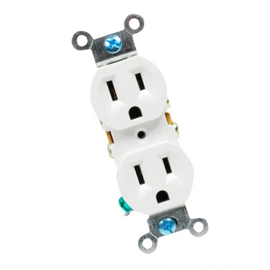 TOMA CORRIENTE 110-125V P/EMPOTRAR BLANCO