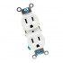 TOMA CORRIENTE 110-125V P/EMPOTRAR BLANCO