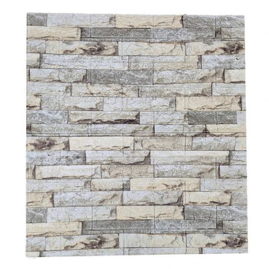 LAMINA AUTOADHESIVO/PEGATINA TIPO PIEDRA 3D 70*77CM YT119