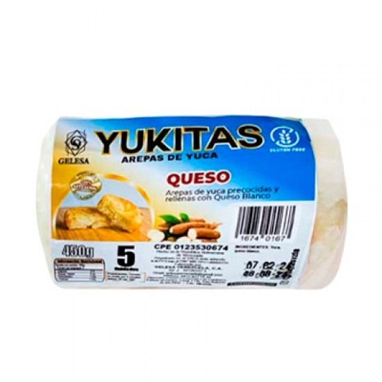 AREPA DE YUCA 450GR QUESO 5UND
