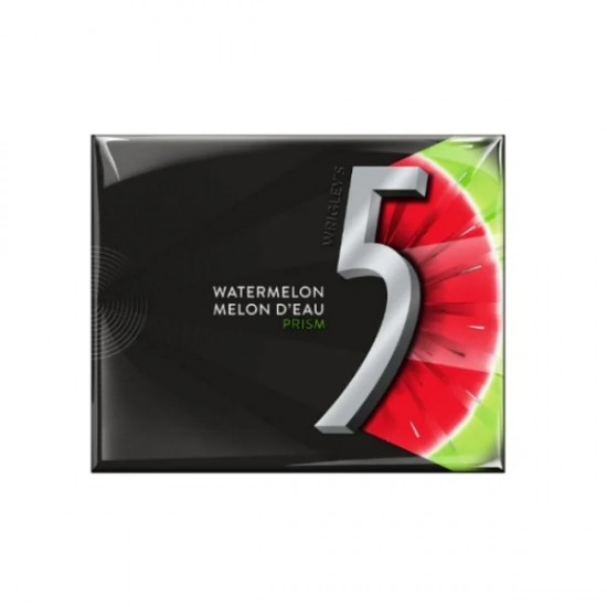 CHICLE WRIGLEY FIVE LLUVIA DE SANDIA S/AZUCAR 40.5GR***