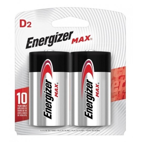 PILA ENERGIZER MAX D X 2 UDS