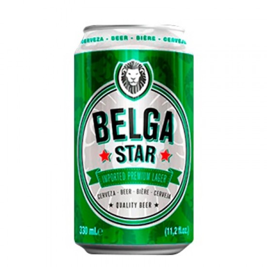 CERVEZA BELGA STAR 330ML LATA