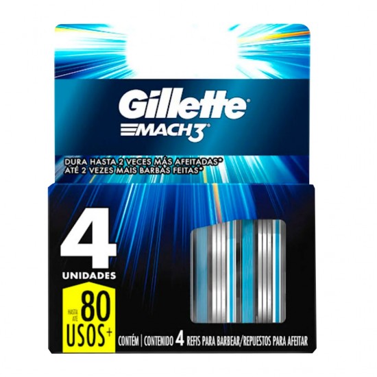 CARTUCHO GILLETTE MACH 3HOJ 4UND