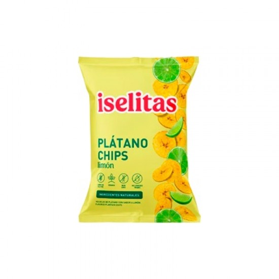 PLATANO CHIPS ISELITAS 85GR LIMON