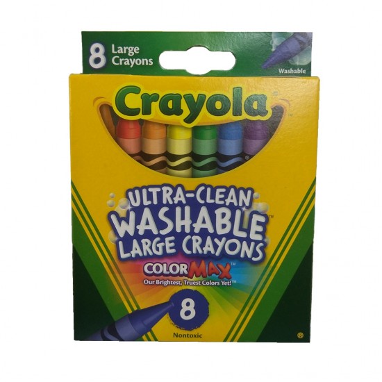 CREYONES CRAYOLA 8UND CERA LAVABLES
