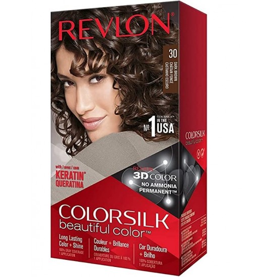 TINTE REVLON 30 CASTANO OSCURO KERATINA