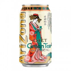 BEBIDA ARIZONA 340ML GREEN TEA DIET SUITCASE