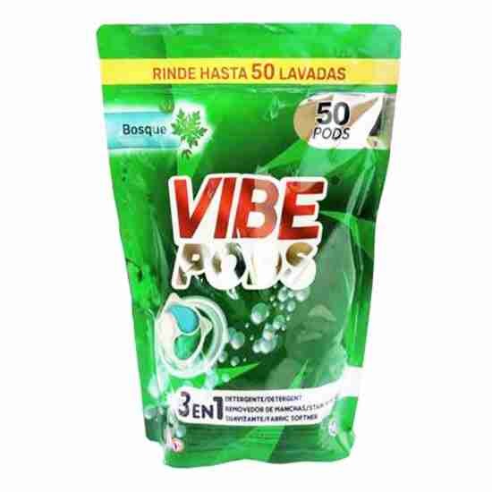 DETERGENTE VIBE PODS 50UND BOSQUE