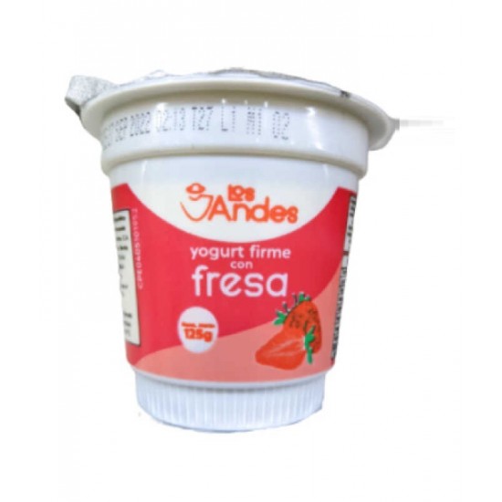 YOGURT FIRME LOS ANDES 125GR FRESA