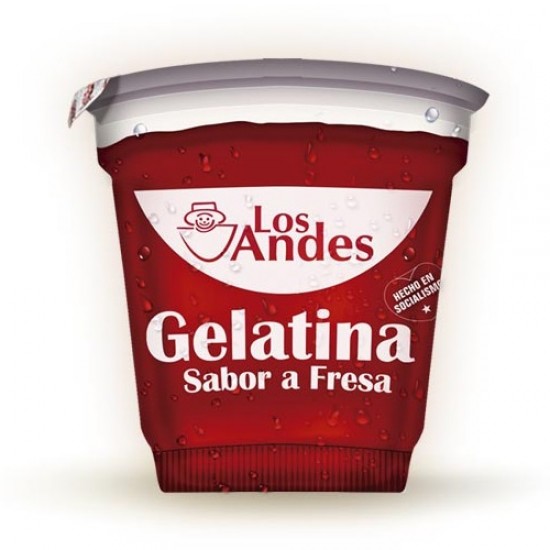 GELATINA LOS ANDES 125GR FRESA
