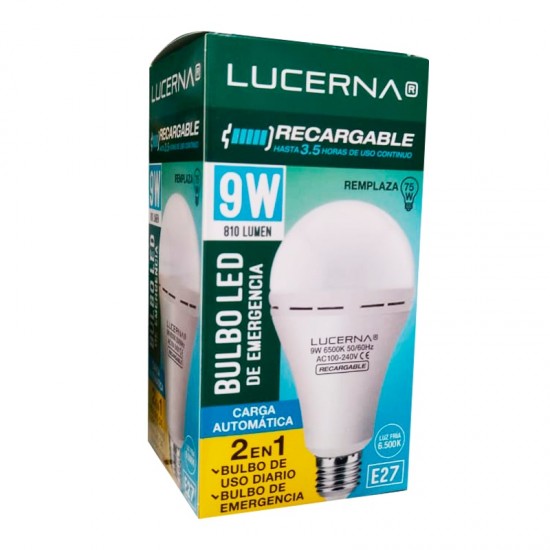 BOMBILLO LED DE EMERGENCIA 9W