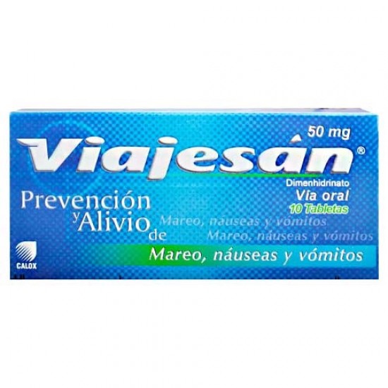 VIAJESAN CALOX 50MG X 10 TABLETAS