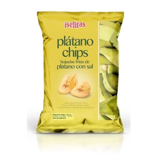 PLATANO ISELITAS 300GR CHIPS C/SAL