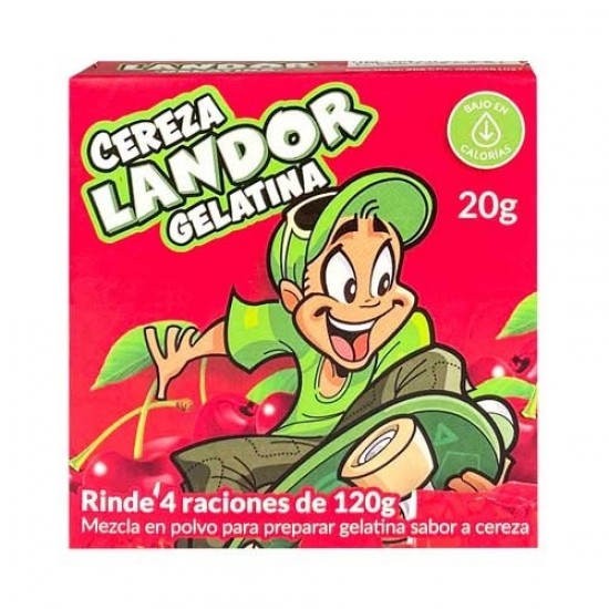 GELATINA LANDOR 20GR FRESA