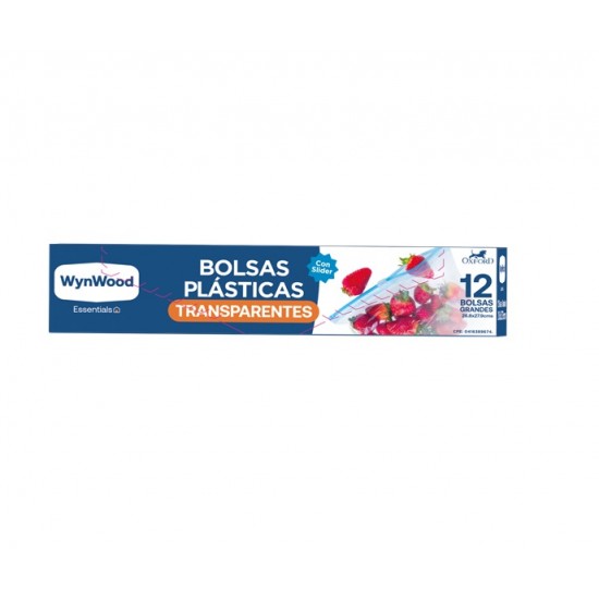BOLSAS WYNWOOD 12UND SLIDER PLASTICAS