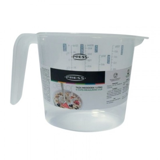 TAZA MEDIDORA PRESS 1 LITRO