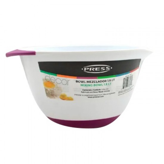 BOWL MEZCLADOR PRESS 1.5 LT