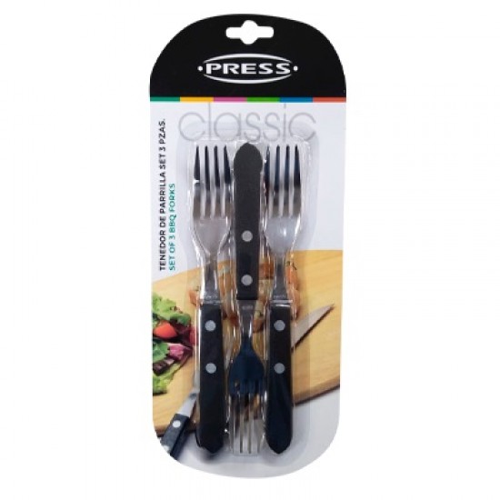 TENEDOR DE PARRILLA PRESS SET 3PZAS