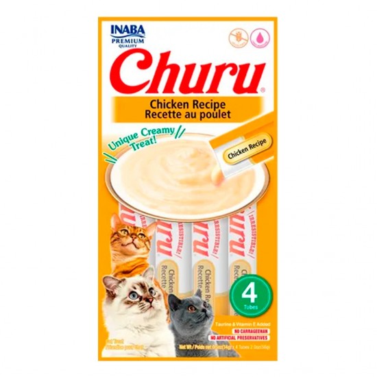 SNACK P/GATOS CHURU 4UND POLLO