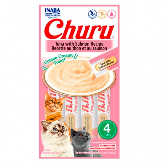 SNACK P/GATOS CHURU 4UND SALMON