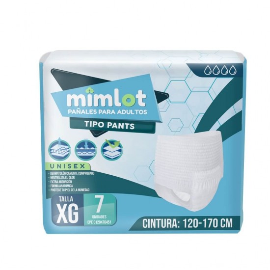 PANALES MIMLOT XG 7UND PANTS ADULTO