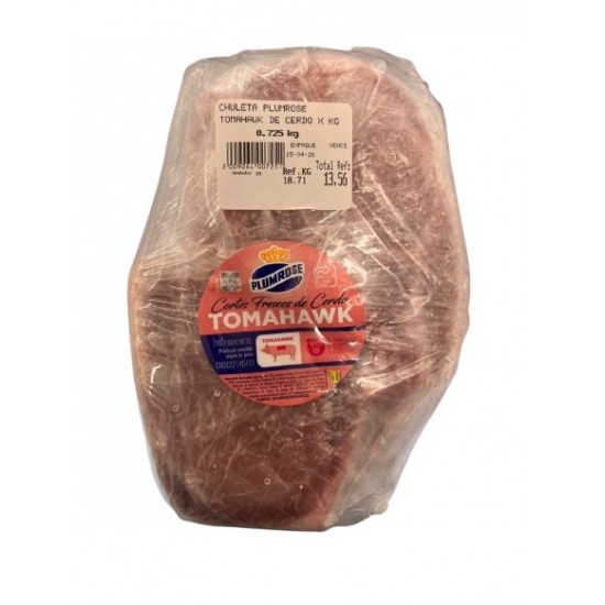 CHULETA PLUMROSE TOMAHAWK DE CERDO X KG