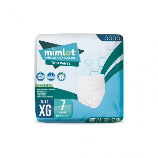 PANALES MIMLOT XG 7UND ADULTOS