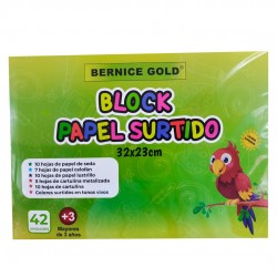 BLOCK DE PAPELES SURT BERNICE 42H MANUALIDADES