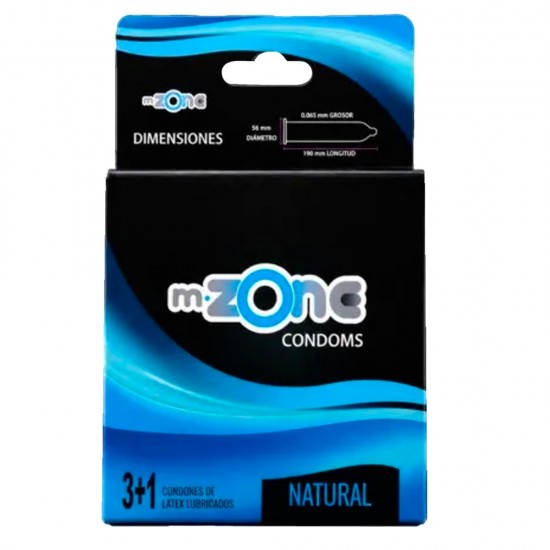 PRESERVATIVO MZONE 3+1UND NATURAL