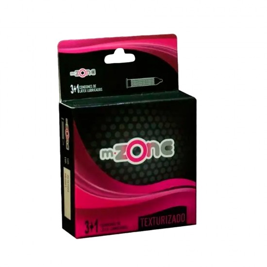 PRESERVATIVO MZONE 4UND TEXTURIZADO