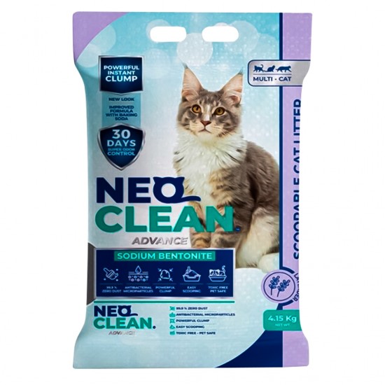 ARENA P/GATOS NEO CLEAN 415GR LAVANDA