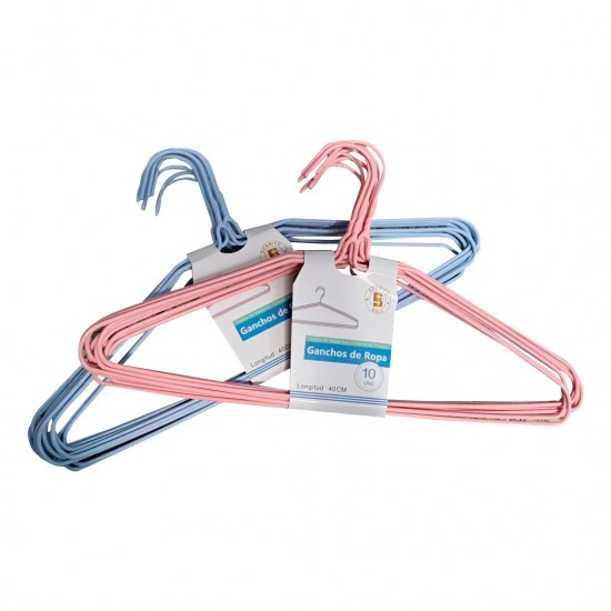GANCHO DE ROPA 10PCS 40CM