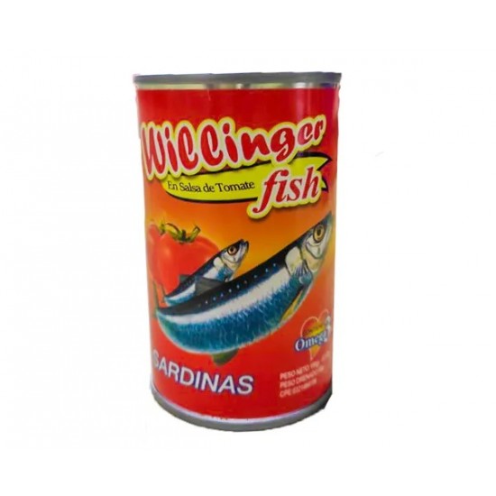 SARDINA WILLINGER 155GR SALSA DE TOMATE