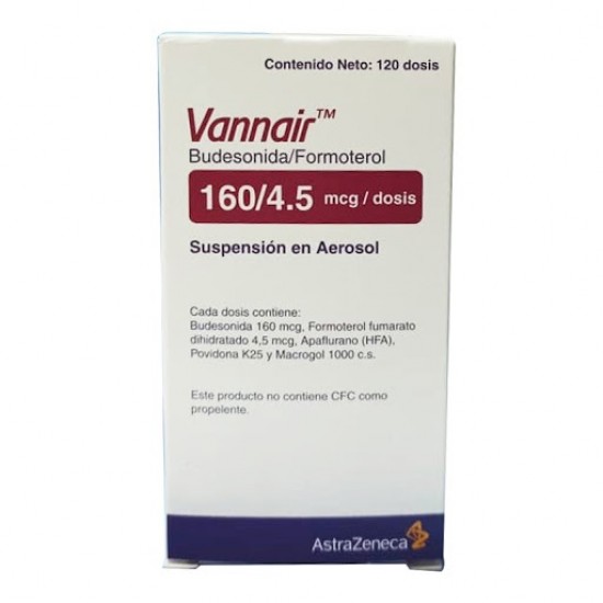 VANNAIR 160MCG 4.5MCG  X 120DOSIS
