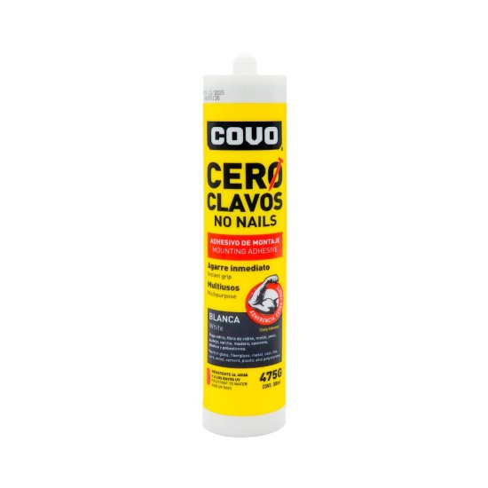 CERO CLAVOS COVO 475GR SELLANTE ACRILICO 9-338
