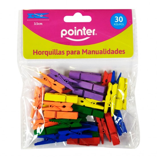 HORQUILLAS DE MANUALIDADES POINTER 30UND MADERA