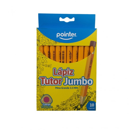 LAPIZ DE GRAFITO POINTER 10UND JUMBO