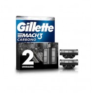 CARTUCHO GILLETTE MACH3 X2UND CARBONO