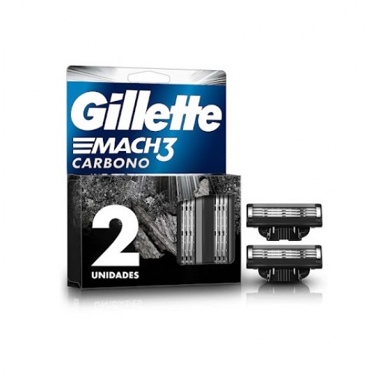 CARTUCHO GILLETTE MACH3 X2UND CARBONO