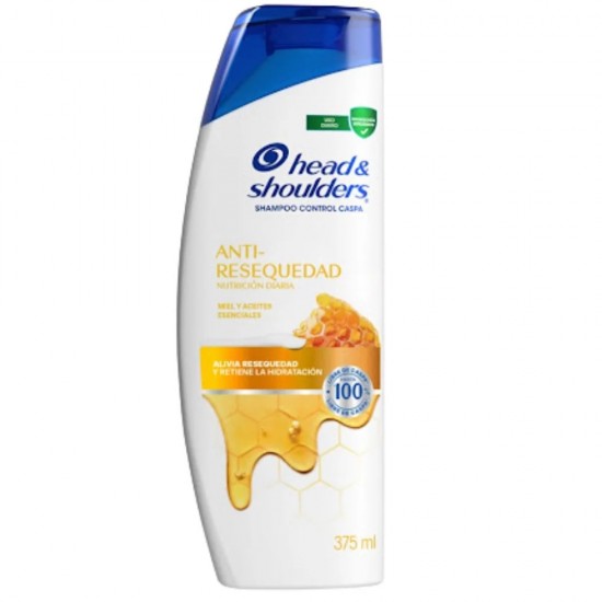 CHAMPU HEAD & SHOULDERS 375ML ANTI-RESEQUEDAD
