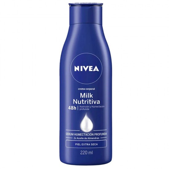 CREMA CORPORAL NIVEA 220ML MILK NUTRITIVA