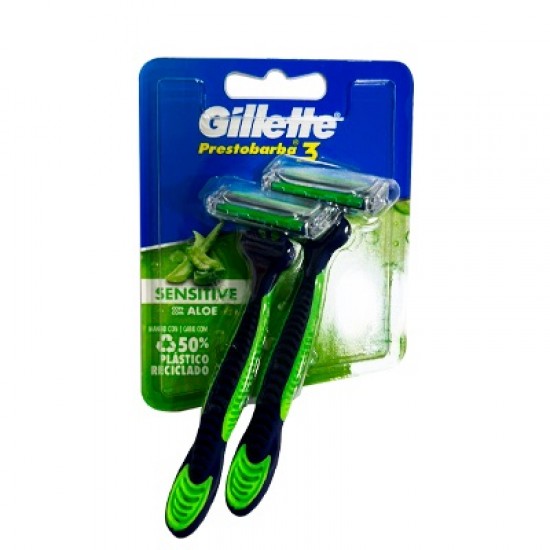 AFEIT GILLETTE 2UND PRESTOBARBA SENSITIVE 3H
