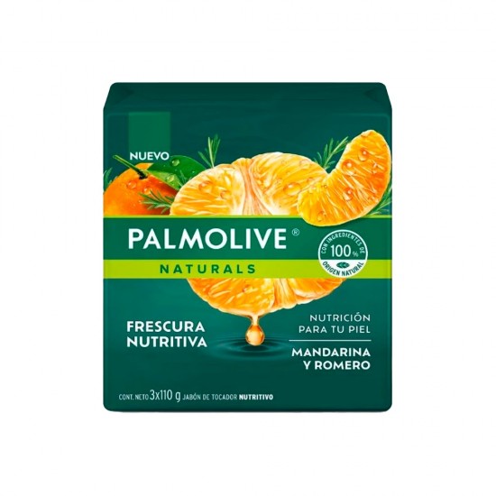 JABON PALMOLIVE 110GR 3UND MANDARINA Y ROMERO