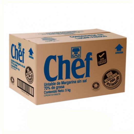 MARGARINA CHEF 5 KG S/SAL