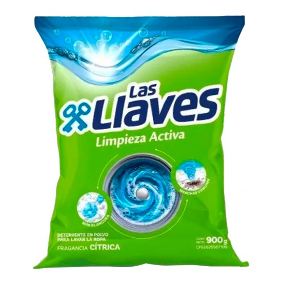 DETERGENTE LAS LLAVES 900GR LIMPIEZA ACTIVA CITRIC