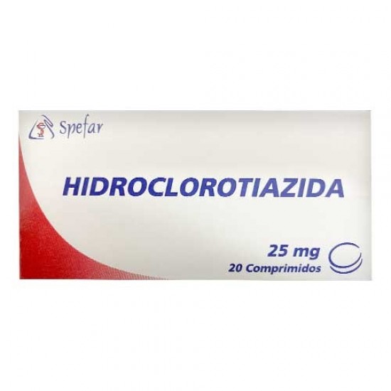 HIDROCLOROTIAZIDA SPEFAR 25MG X 20COMP
