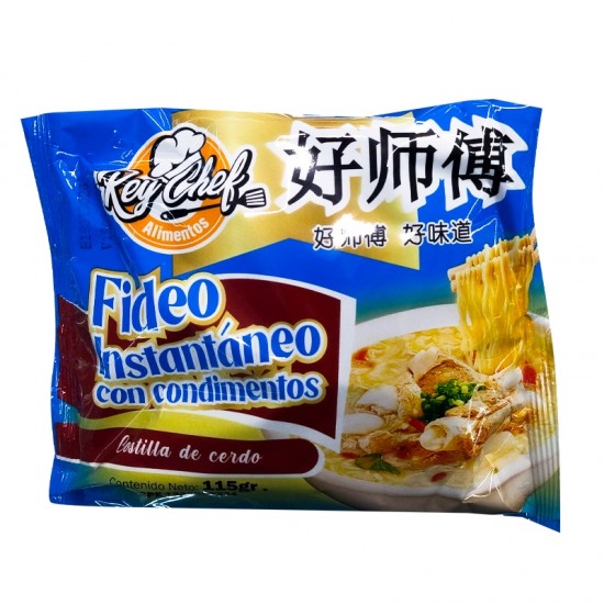 FIDEOS INST REY CHEF 115GR COSTILLA DE CERDO