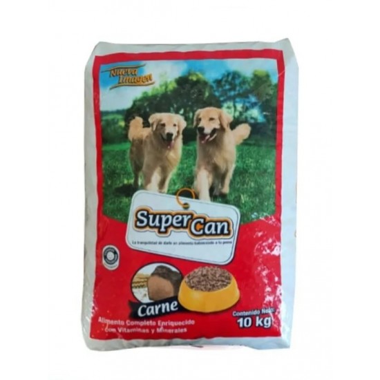 ALIMENTO P/PERRO SUPERCAN 10KG CARNE