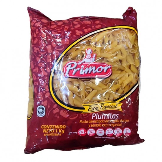 PASTA PRIMOR 1KG EXTRA ESPECIAL PLUMITAS